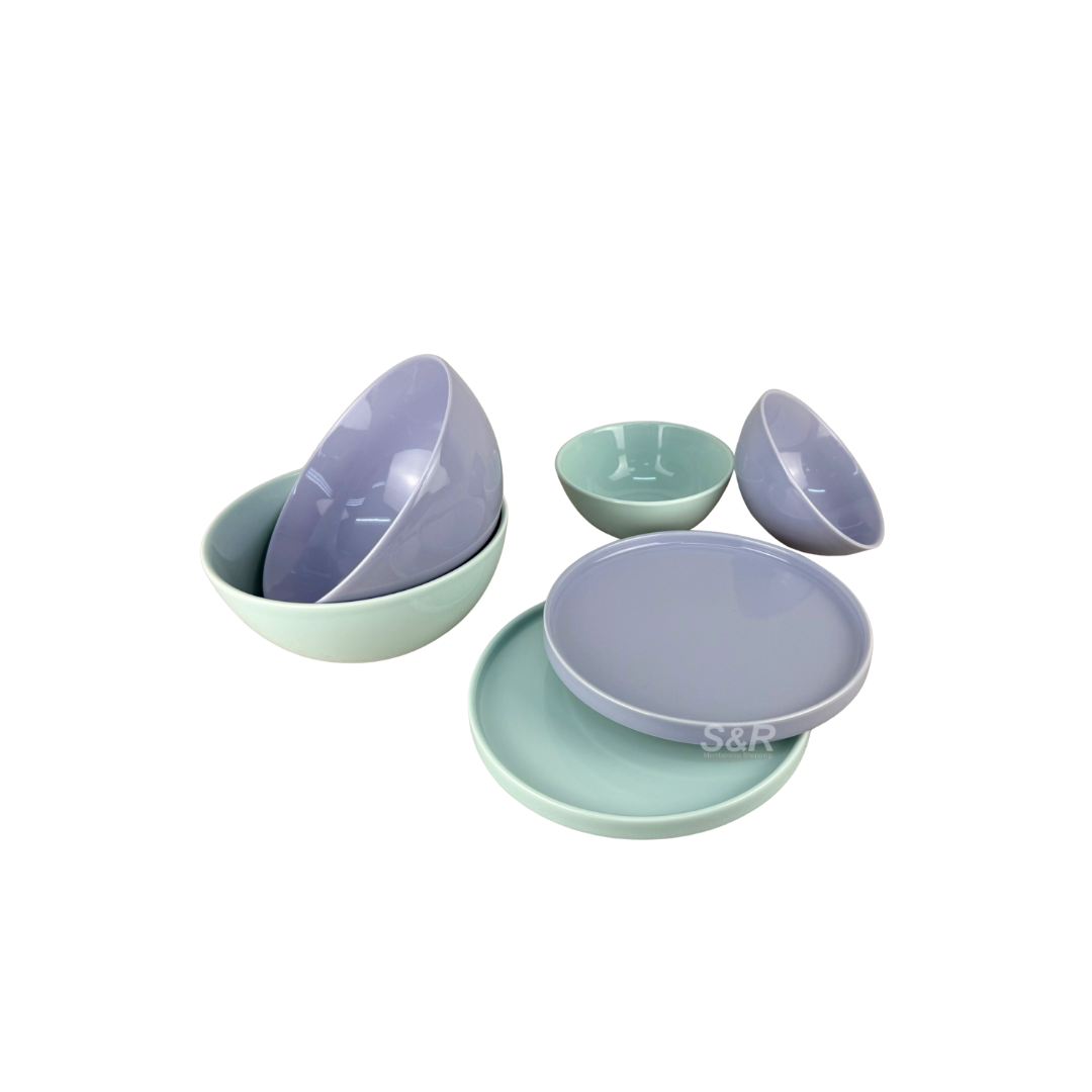 Top Choice Ube & Iceberg 6-piece Bows and Plates Set